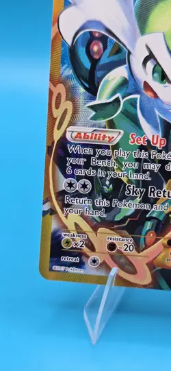 2017 Pokemon TCG XY Roaring Skies Gold Shaymin EX Card 77a/108 Full Art NM B9 - Image 5