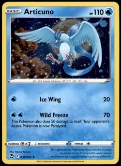 Articuno (Cosmos Holo) 036/195 Holo Miscellaneous Cards & Products Pokemon NM - Image 1