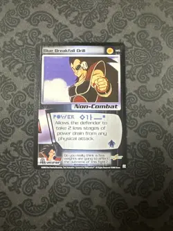 Blue Breakfall Drill - Dragon Ball Z DBZ CCG Score Card Limited - Image 1
