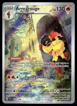 POKEMON ARMAROUGE SCARLET & VIOLET 203/198 ILLUSTRATION RARE NM/M - Image 1