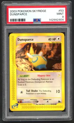 Pokemon Cards - PSA 9 Dunsparce 53/144 - Skyridge Non Holo - MINT - PSA9 - Image 1