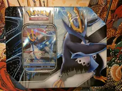 New and Factory Sealed Pokemon TCG Sword & Shield V Strikers Tin - Empoleon V - Image 1