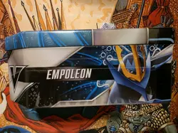 New and Factory Sealed Pokemon TCG Sword & Shield V Strikers Tin - Empoleon V - Image 2