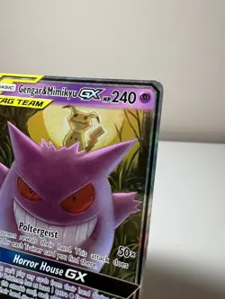 Pokemon Gengar & Mimikyu GX 53/181 S&M Tag Team Team Up MP - Image 5
