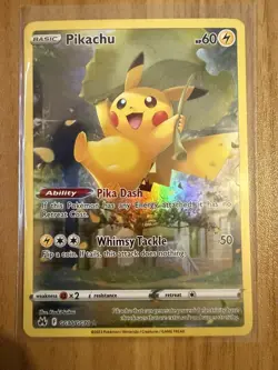 Pokemon Pikachu GG30/GG70 SWSH Crown Zenith Galarian Gallery Holo - Near Mint - Image 3