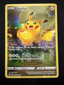 Pokemon Pikachu GG30/GG70 SWSH Crown Zenith Galarian Gallery Holo - Near Mint - Image 5