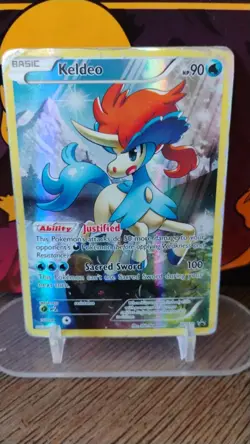 KELDEO Black Star Promo POKEMON Full-Art Holo 2016 Trading Card XY118 - Image 1