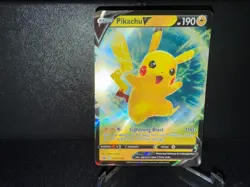 Pikachu V SWSH198 2022 Pokemon Sword & Shield Black Star Promo Card NM+ (a) - Image 3