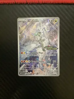 N’s Reshiram 167/159 Promo Journey Together Stamped Pokemon Card NM - Image 1