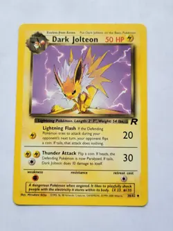 Pokemon Card - Dark Jolteon Team Rocket 38/82 Uncommon - Image 1