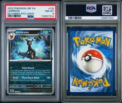 Umbreon 130/197 Reverse Holo EB Games Stamped Promo Pokemon TCG PSA 8 - Image 1