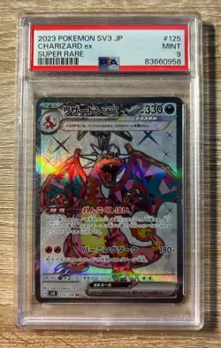 Pokemon - sv3 125 Charizard - Ruler of the Black Flame - Japanese - PSA 9 - Image 1