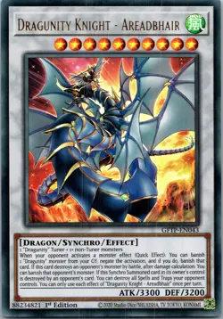 Yugioh Dragunity Knight - Areadbhair GFTP-EN043 1st Edition Ultra Rare NM - Image 1