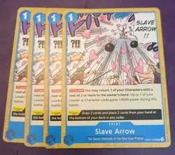 X4 Slave Arrow - 500 Years in the Future (OP07) English Playset One Piece Tcg - Image 1