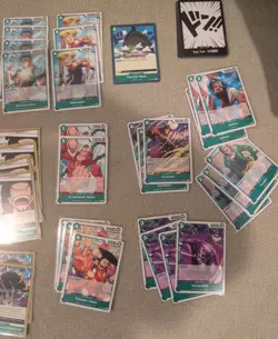 One Piece TCG Roronoa Zoro Green Competitive Deck Sleeved Plus Extra Cards - Image 5
