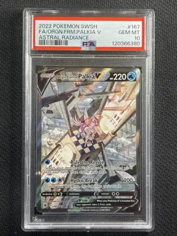 Pokemon Card PSA 10 GEM MT Palkia V Astral Radiance Full Art SWSH 2022 167/189 - Image 1
