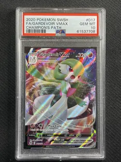 Pokemon Card PSA 10 GEM MT Gardevoir Vmax Champions Path SWSH 2020 017/073 - Image 1