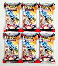 6 - Pokemon TCG Scarlet & Violet Sleeved Booster Pack - 10 Cards Each (60 Cards) - Image 1