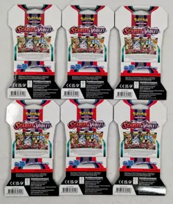 6 - Pokemon TCG Scarlet & Violet Sleeved Booster Pack - 10 Cards Each (60 Cards) - Image 3