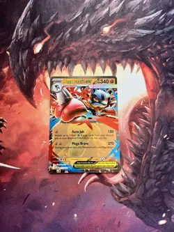 Mega Lucario ex 077/132 Double Rare Pokemon Mega Evolution IN-HAND English Card - Image 2