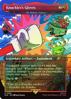 Knuckles's Gloves (The Reaver Cleaver) Foil Sonic Secret Lair NM MTG - Image 1