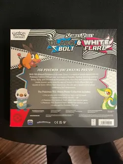 Pokemon TCG Black Bolt & White Flare Unova Poster Collection – NEW SEALED - Image 2