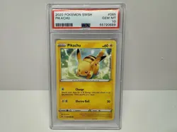 2020 POKEMON SWORD & SHIELD 065 PIKACHU PSA 10 - Image 3