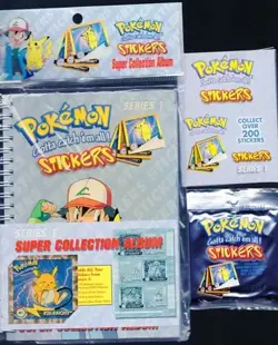 POKEMON ARTBOX SERIES 1 BOOSTER BOX (30 PACKS) STICKER ALBUM in SEALED PLASTIC! - Image 1