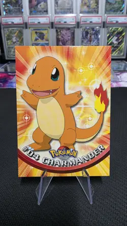 Charmander #04 Pokemon Topps Animation Edition Black Label - Image 1