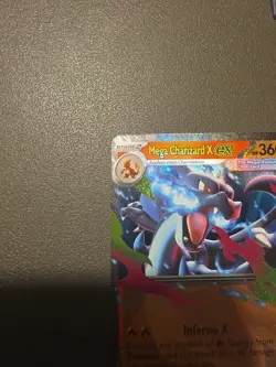 Pokemon TCG Mega Charizard EX 029 Mega Evolution Black Star Promo - Image 2
