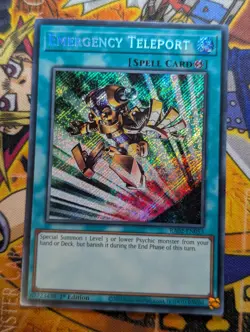 Emergency Teleport RA02-EN053 Secret Rare 1st Edition YuGiOh TCG Card - Image 1