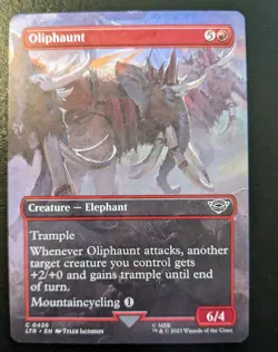 Oliphaunt (Borderless) 0426 LTR Common Lord Of The Rings Magic: The Gathering - Image 1