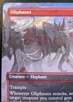 Oliphaunt (Borderless) 0426 LTR Common Lord Of The Rings Magic: The Gathering - Image 2