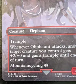 Oliphaunt (Borderless) 0426 LTR Common Lord Of The Rings Magic: The Gathering - Image 4