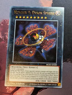 Yugioh MGED-EN089 Number 9: Dyson Sphere Rare - Image 1
