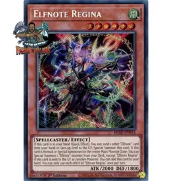 Yugioh! 1x Elfnote Regina BLZD-EN014 Secret Rare 1st Ed NM - Image 1