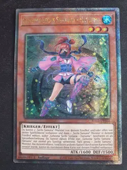 Yu-Gi-Oh! RA03-DE016 Geheime Sechs Samurai - Hatsume 25th QCSR NM 1st - Image 1