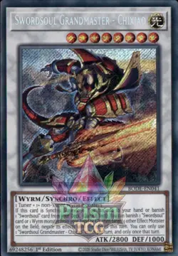 1st ed Swordsoul Grandmaster - Chixiao secret rare BODE-EN041 Yugioh - Image 1