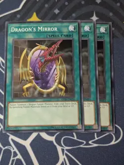 3x Dragon's Mirror - OP10-EN022 - Common - Yugioh Playset - Image 1