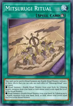 Mitsurugi Ritual L26D-ENM15 1st ED NM Yu-Gi-Oh! - Image 1