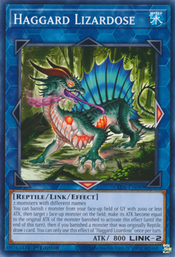 Haggard Lizardose LEDE-EN089 1st ED Yu-Gi-Oh! - Image 1