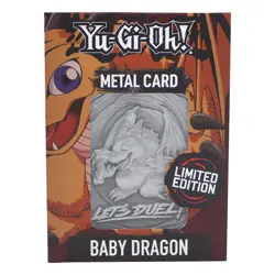 Yu-Gi-Oh! Baby Dragon Limited Edition Embossed Metal Card - Image 2