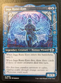 Inga Rune-Eyes 0010 MUL Uncommon Multiverse Legends Magic: The Gathering - Image 1