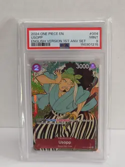 2024 ONE PIECE ENGLISH VERSION 1ST ANNIVERSARY SET USOPP *RARE* PSA-9 #004 - Image 1