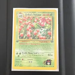 Erika’s Ivysaur 1st Edition Gym Challenge 41/132 NM WOTC Pokemon Card - Image 1