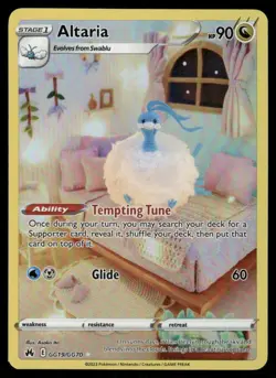 Pokemon Cards Altaria GG19/GG70 Crown Zenith Galarian Gallery Holo NM - Image 1