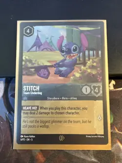 ✨Stitch - Team Underdog (Foil) - Disney Lorcana Promo Cards 6/P2 - Image 1