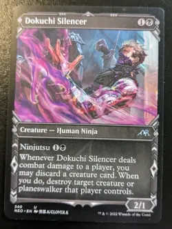 Dokuchi Silencer (Showcase) 340 NEO Uncommon Kamigawa: Neon Dynasty MTG - Image 1