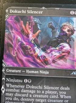 Dokuchi Silencer (Showcase) 340 NEO Uncommon Kamigawa: Neon Dynasty MTG - Image 2