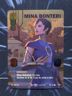 Star Wars Unlimited: Mina Bonteri - Stop This War Prestige Foil SEC 1083 - Image 1